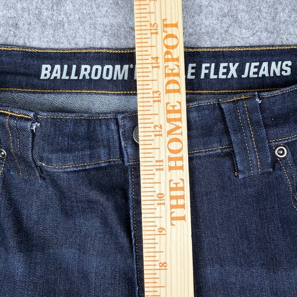 Duluth Trading Co Ballroom Double Flex Jeans Men 42x34 Relaxed Fit Dark Wash EUC - Picture 7 of 14